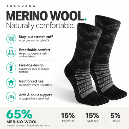 Merino Wool Thermal - Crew Socks